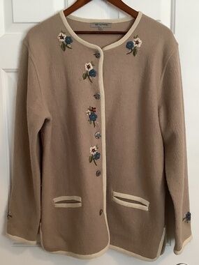 Eric Alexandre Wool / Embroidered Cardigan Jacket